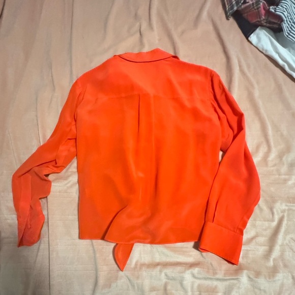 Trina Turk Bold Orange Blouse - Picture 4 of 6